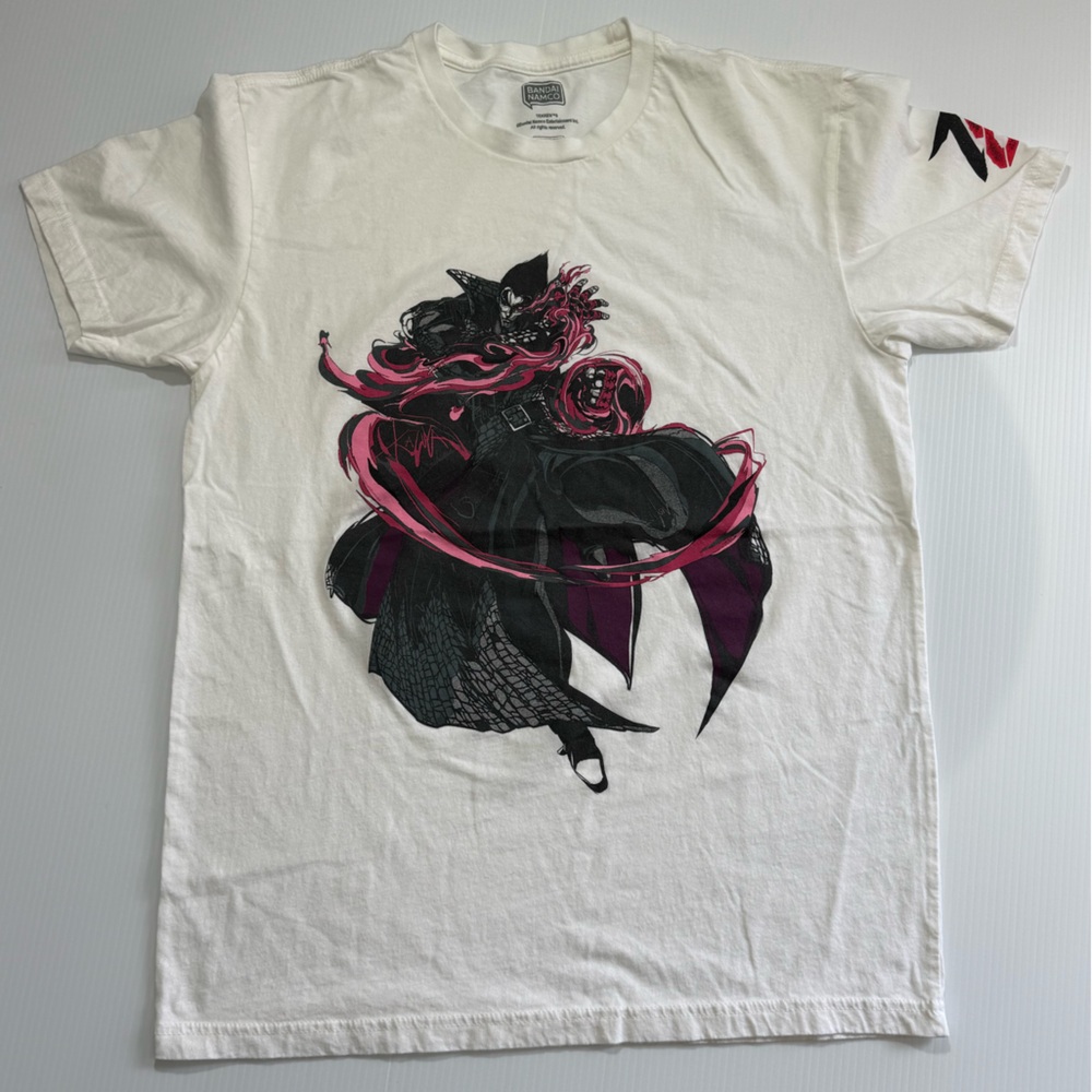 Bandai Namco White T-Shirt with Dragon Design/ Tekken